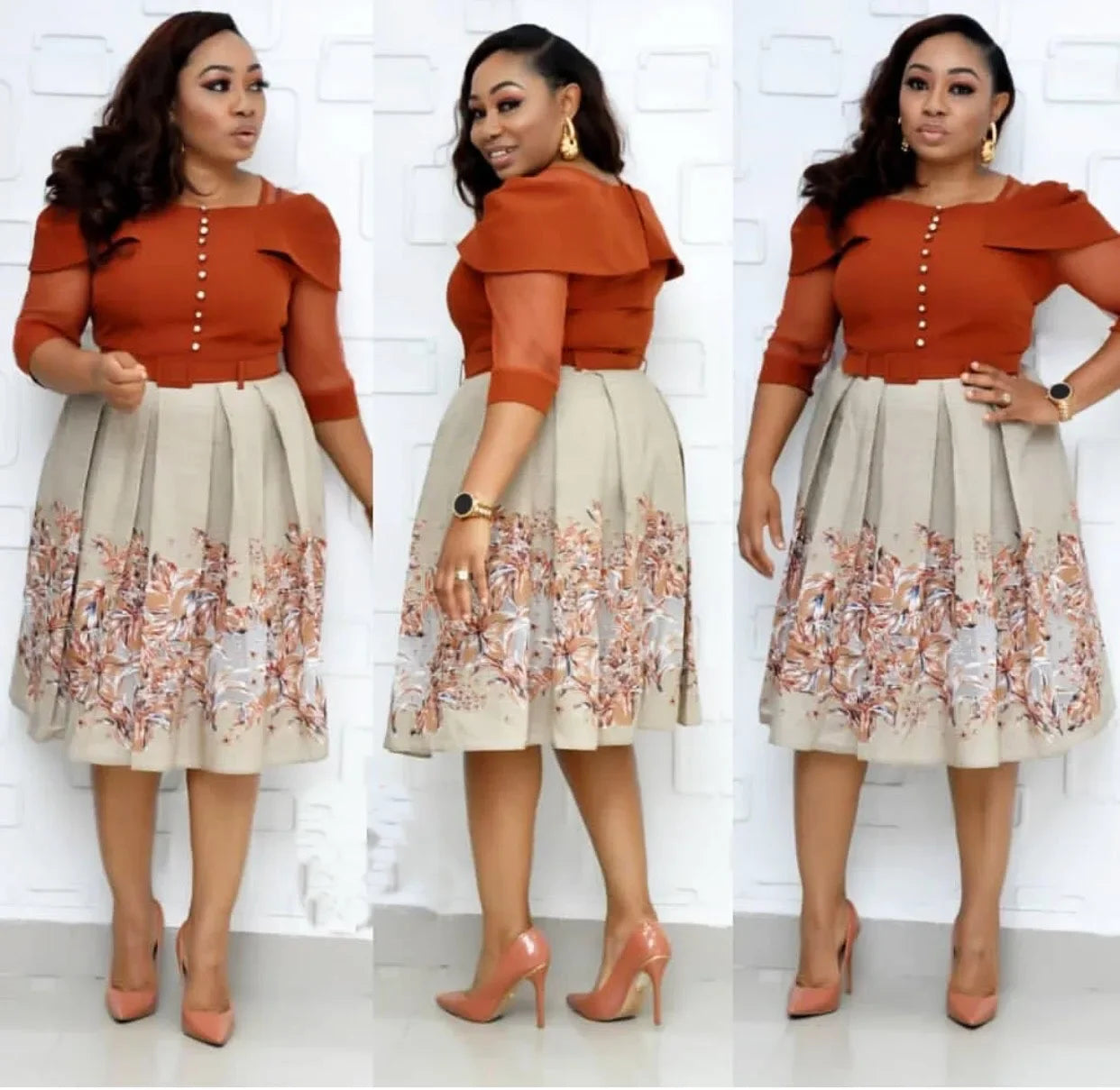 Customized New Fashion Print African Dresses for Women Dashiki Autumn Style Ankara Clothes Africa Dress Ladies Robe Africaine Fe