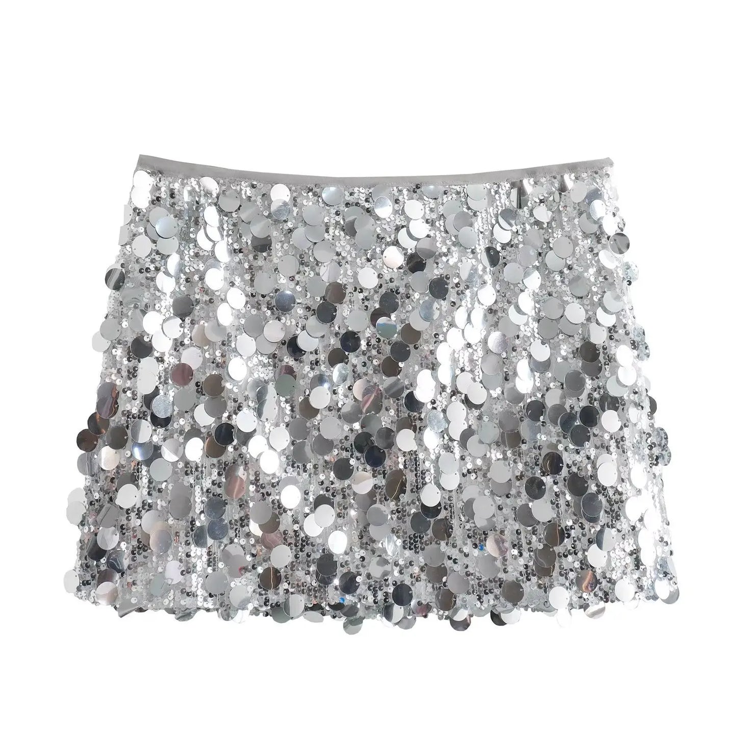 Christmas New Year's Eve Party Sequined Skirts Women's Sexy Hip Wrap Brown Sequin Mini Skirts Birthday Club Skinny Women Skirts