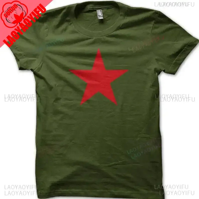 Red Star Soviet Che Guevara Revolution CCCP USSR RETRO Graphic T Shirts Woman Man Vintage Style T-shirt High Quality Cotton Tops