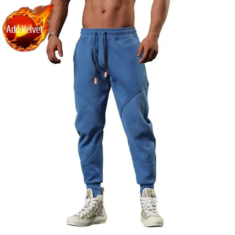 Plain Cropped Trousers Sweatpants for Men Autumn and Winter Cotton Loose Slacks Xxl New Items in Korean Y2k Gym Man Sports Pants