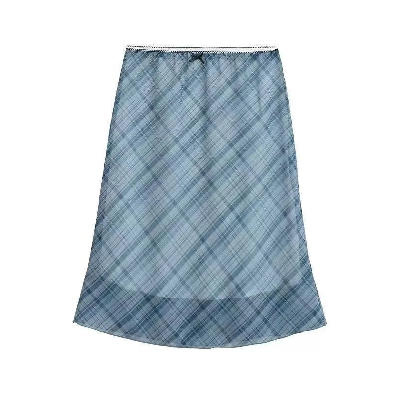Spring Summer Women's Long Skirt High Waist A-line Skirt Ladies Korean Fashion Solid Pink Fishtail Skirts for Women