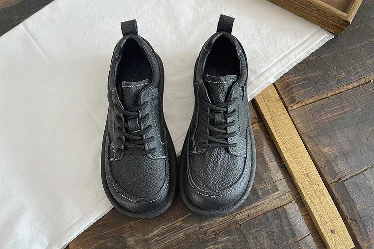 Careaymade-Genuine leather Spring single shoe soft comfortable flat shoes Cow leather low-top flats shoes,vintage women's shoes