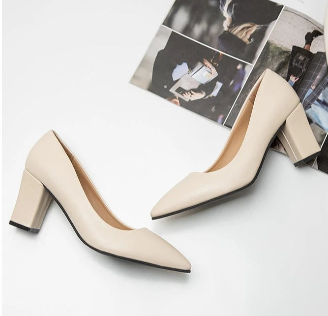 New High Heel Shoes Pointed Shallow Mouth Thin Heel Platform High Heels Fashion Elegant Patent Leather Women Shoes