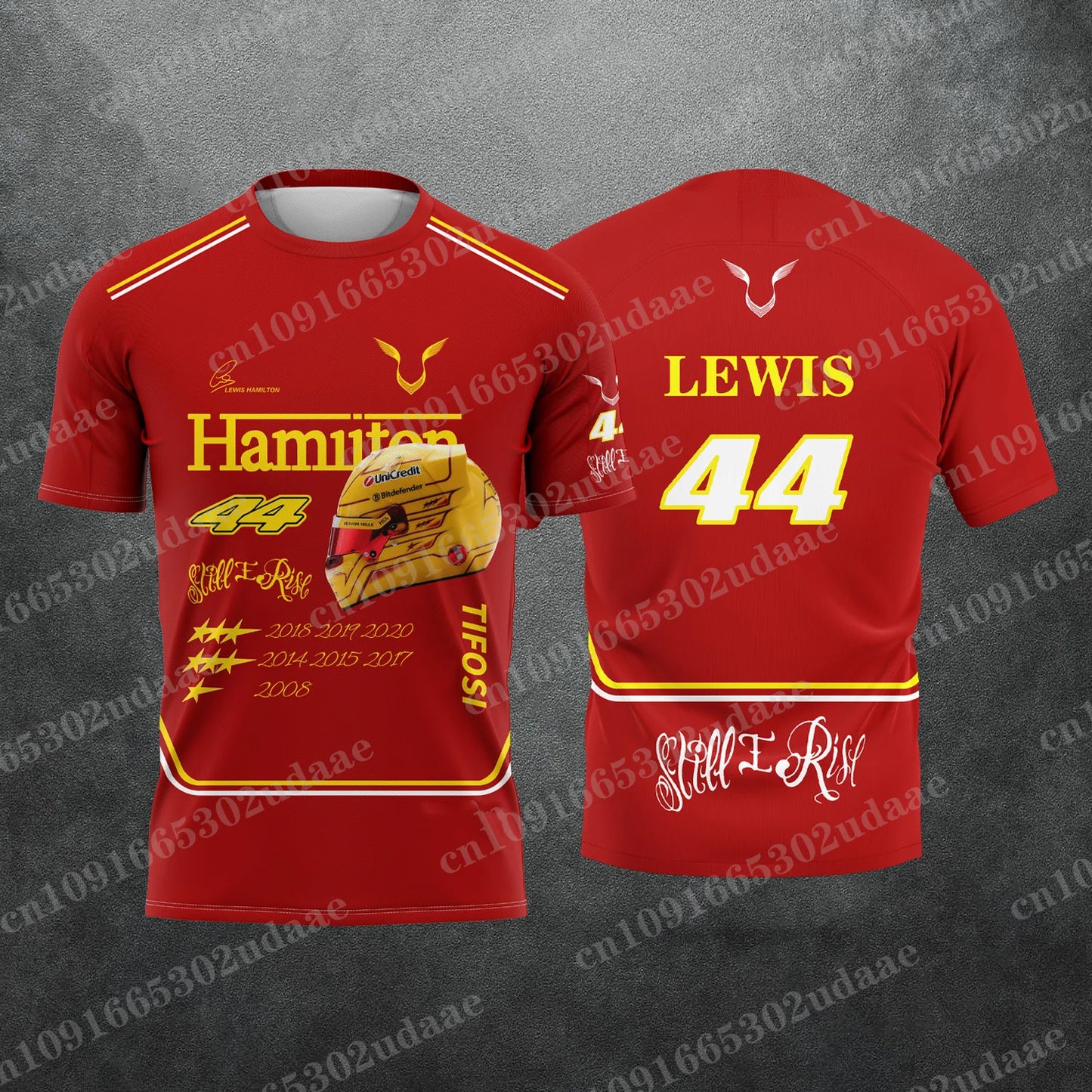 2026 New Racing No. 44 Rider lewis hamilton   Fan 3D Printed Pattern T-Shirt Men Women Summer Casual Short Sleeve