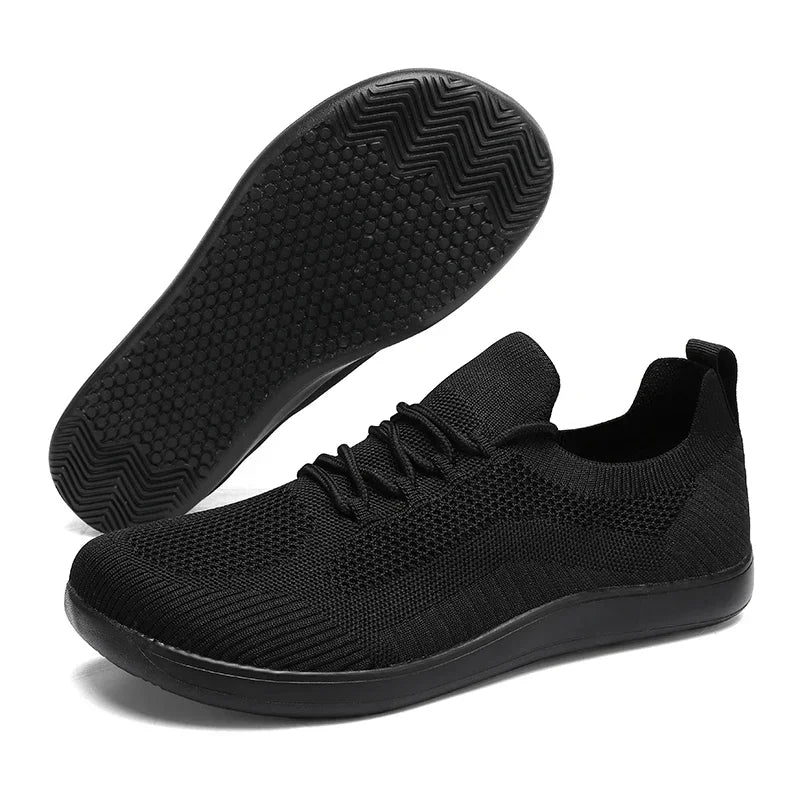 Men's Wide Toe Minimalist Sports Shoes Breathable and Comfortable Hiking Shoes Breathable Black Fitness Running Women's Shoes