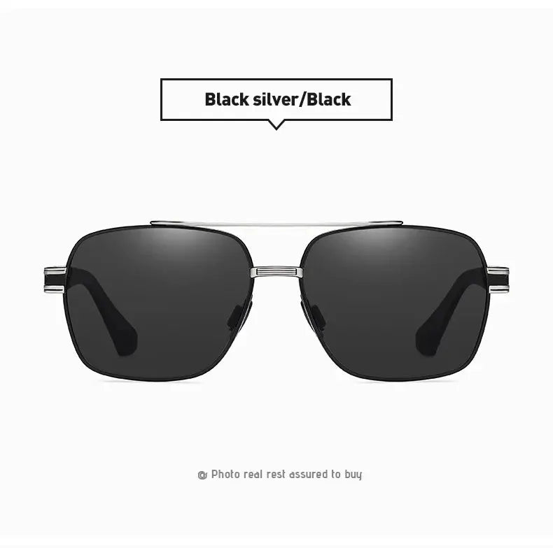 Anti-glare Minus Lens Prescription  Metal Sunglasses Men Polarized UV400 Driving Goggle 0 -0.5 -0.75 -1.0 To -6.0 BAZAARHUBO