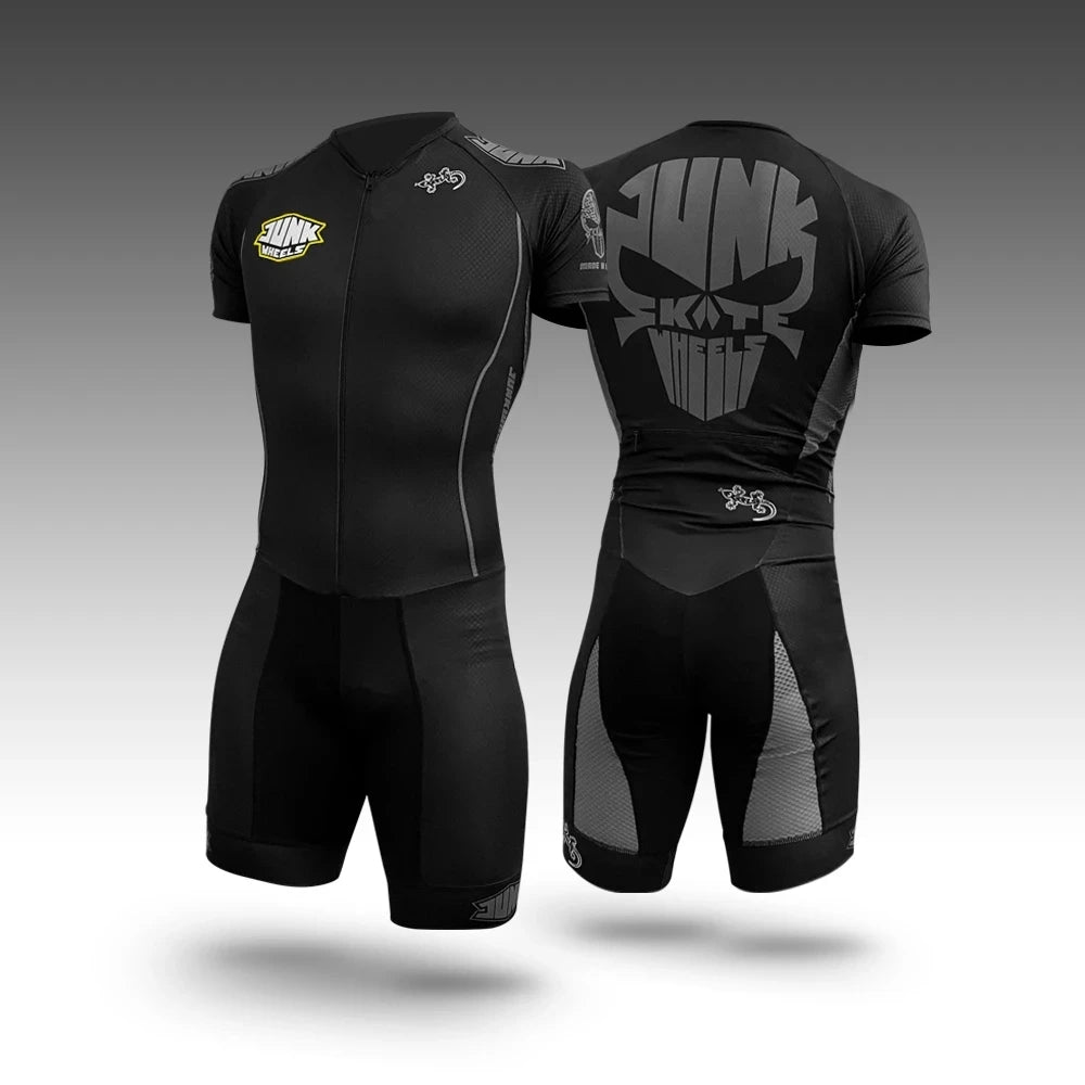 Mans Roller Skating Cycling Jersey Triathlon Clothing Tri Suit Skinsuit Conjunto  Bike Body Sport Swim Run Jumpsuit No Cushion