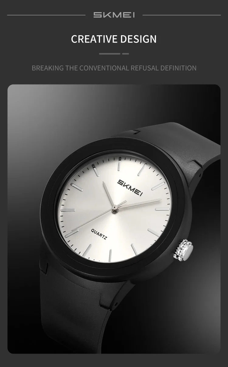 SKMEI 2469 Men Fashion Simple Waterproof Watches Ultralight Sports Quartz Mens Wristwatches Shockproof Clock 2108 Reloj Hombre