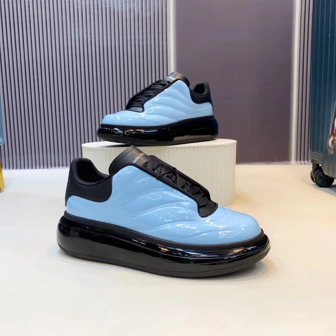 Handcrafted Leather Casual Sneakers Man Platform Trainers Unisex Originality Flat Loafers Men's Footwear