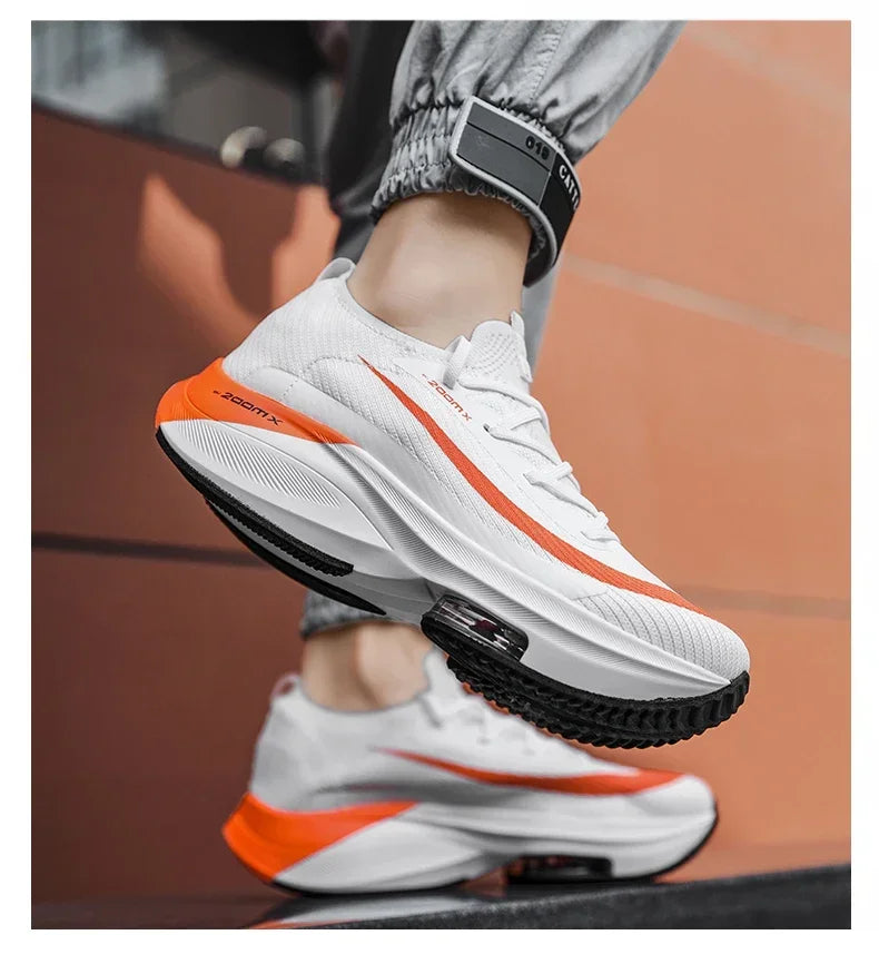 Men Running Shoes Air Cushion Breathable Training Lightweight Shoes Sneakers Marathon Women Comfortable Athletic Sports Shoes
