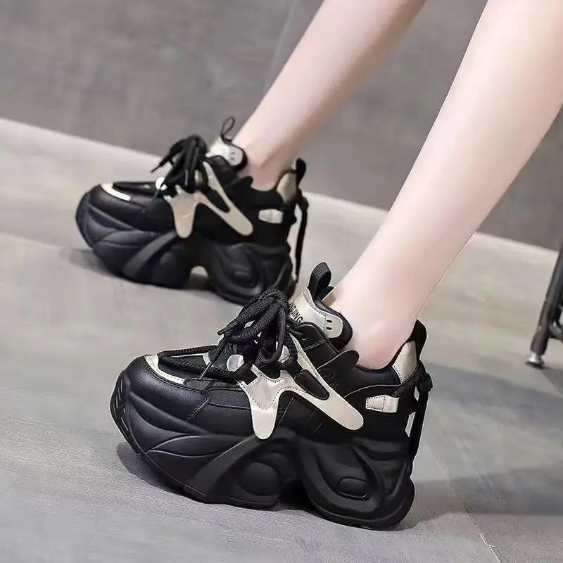 High Quality Spring Autumn Women Platform Sneakers Chunky Shoes Sport Vulcanized Shoes Female Casual Shoes 2026 New