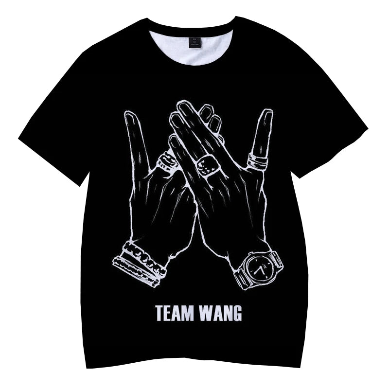 Newest Jackson Wang 3d Print T-shirt Unisex Kids Children's Round Neck Casual Sweatwear Kpop GOT7 Men Women Fashion Oversize Tee