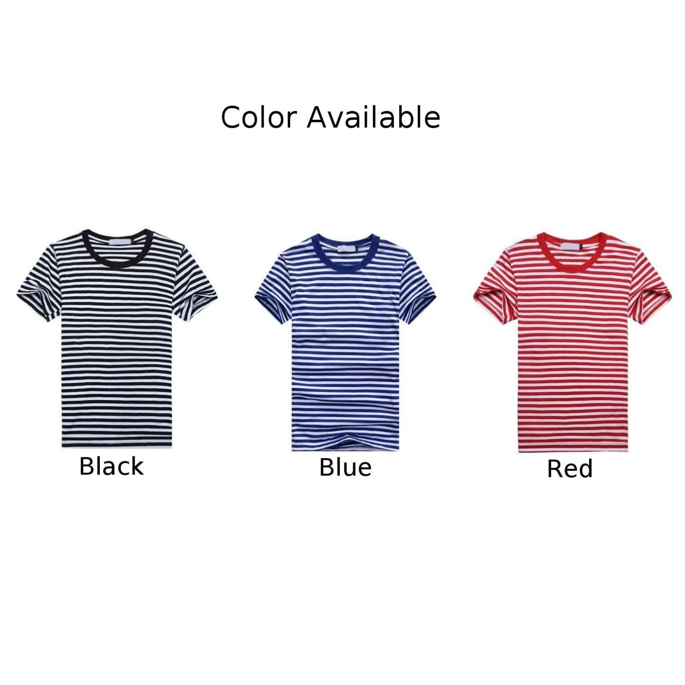 Men Tshirts Navy Shirt Blue And White Striped Short-sleeved Sports Men's T-shirt Couple Parent-child Tops O-Neck Casual Tees