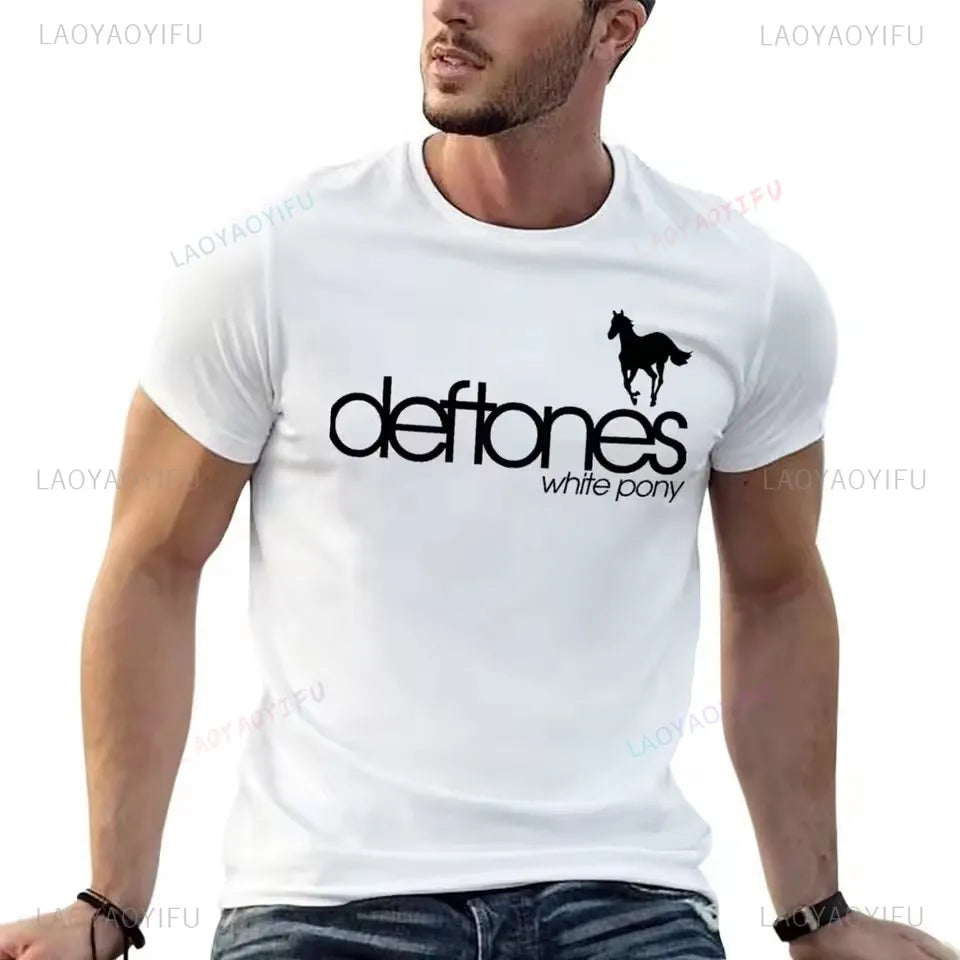 Deftones Band White Pony Adrenaline Grunge Graphic Unisex T-Shirt 90s Retro Alternative Metal Streetwear Concert Merch