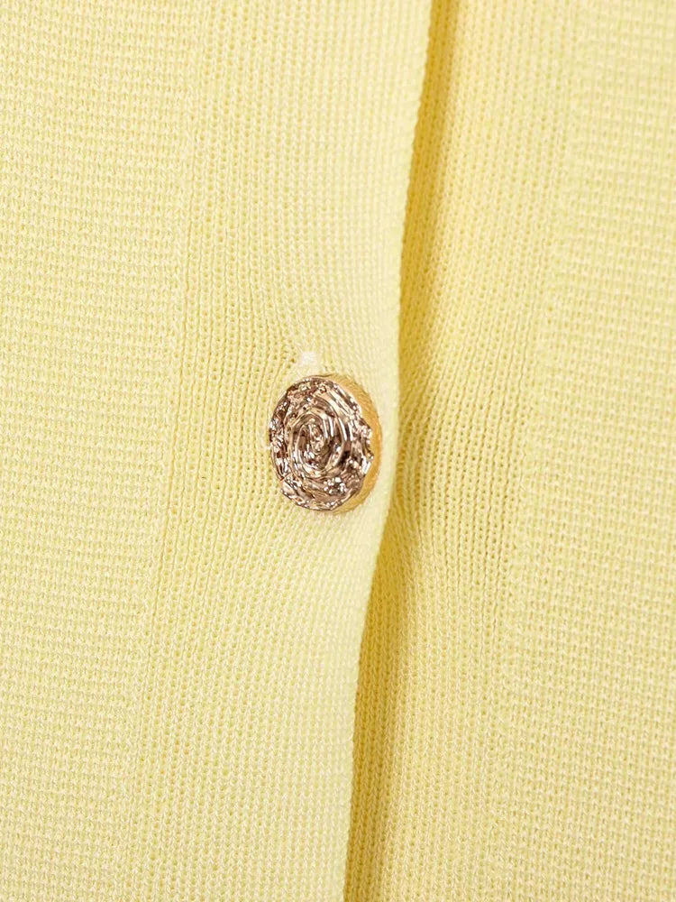 HXAO Cardigan Woman Knitwear Button Ladies Short Sleeve Knit Bolero Women's Tricot Top Summer Outerwear Crop Cardigan Top Female