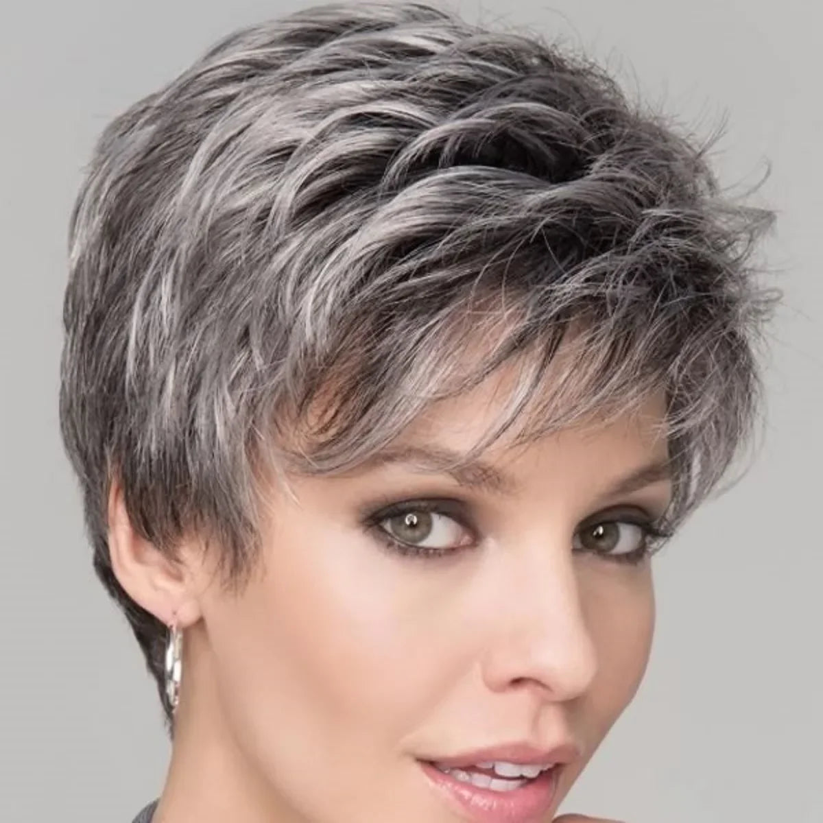 Short Brown Bob Wigs for Women Mixed Blonde Synthetic Natural Hair Wig
