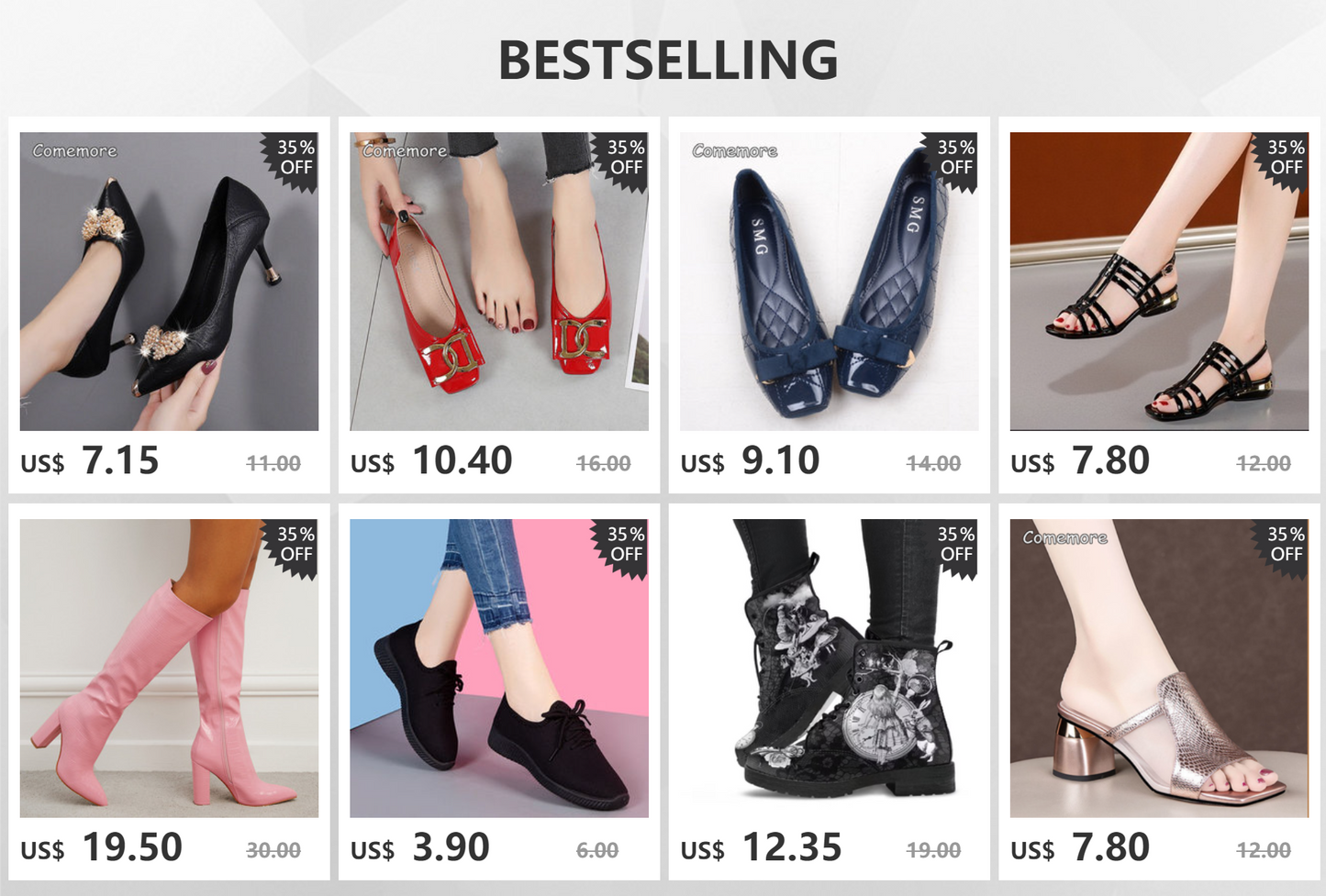 Comemore Ladies Low Block Heel Women's Sandal with Diamonds Outdoor Beach Shoes New Fashion Heeled Sandals High Heels Luxury 33