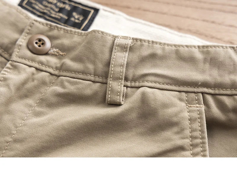Casual Pants Men Solid Vintage Fashion Spring Autumn Harajuku Japanese Style All-match Straight Trousers New Pockets High Street