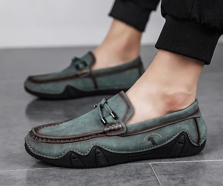 Man Casual Shoe Slip-on Loafers Leather Shoes for Men Retro Size 45 Common Designer Shipping Free Sale Luxury Elegant Low Price