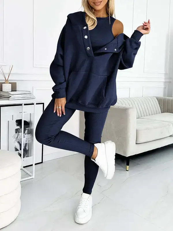 Tracksuit Women Pants Set Two Piece Set Autumn Winter Zipper Jacket Tops Suits Jogging Vintage Patchwork Outfits Y2k Streetwear