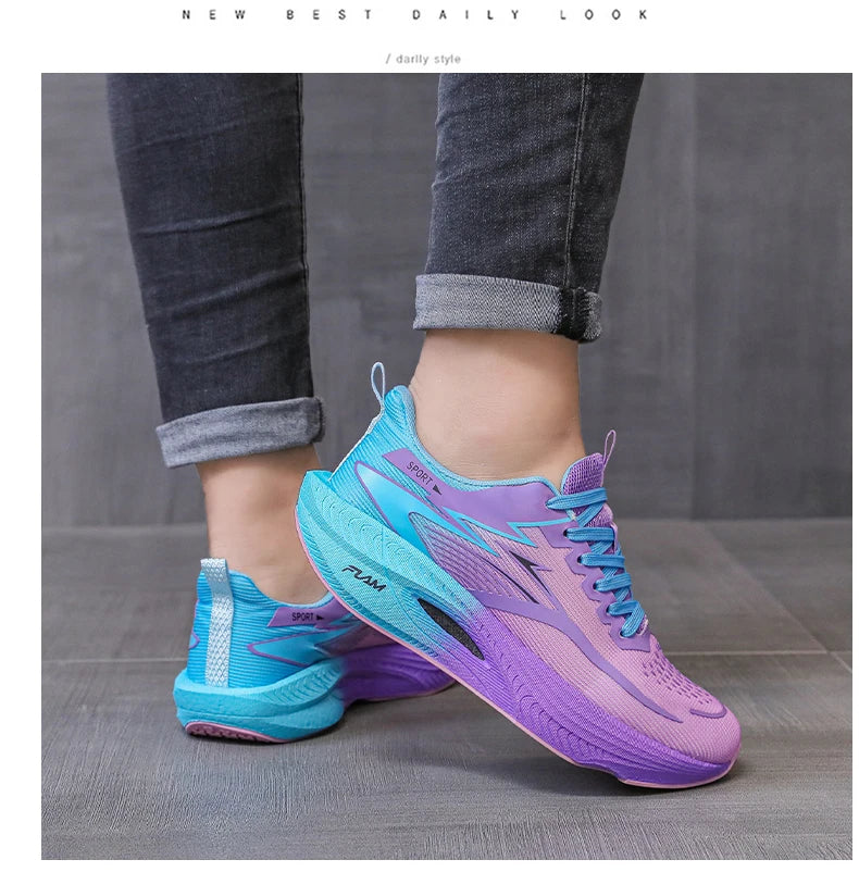Men's Running Shoes Breathable Lightweight Non-slip Marathon Sneakers Outdoor Comfortable Athletic Walking Casual Trainers