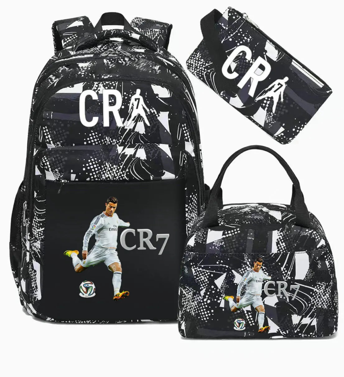 Messi Backpack Teenage Girl Boys Laptop Knapsack Student Backpacks Solid Color Female Male Multi-pocket School Bags Travel Bag