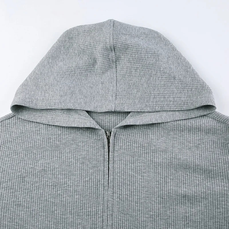 Three Pieces Clothing Sets Ladies Sport Casual Zipper Hooded Jackets+Tank Tops+Elastic Waist Shorts Women Tracksuits