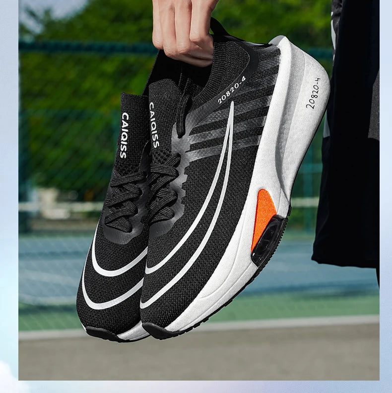 Running Shoes Carbon Board Speciality Marathon Men Sports Breathable Lightweight Women's Comfortable Athletic Nonskid Sneakers