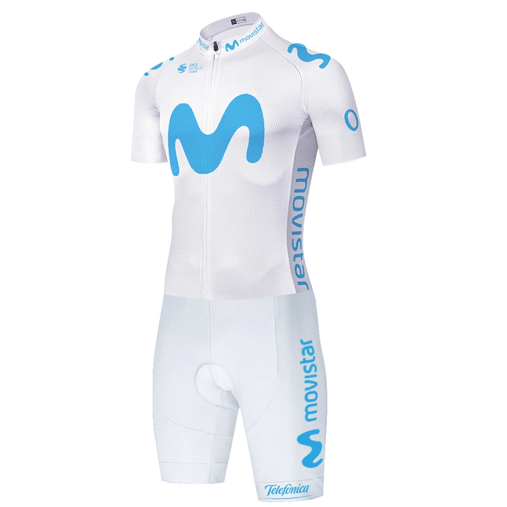 Movistar triathlon suit men Maillot Jumpsuit Road Racing Skinsuit Bike Jersey Sports Wear shorts cycling maillot cyclisme homme