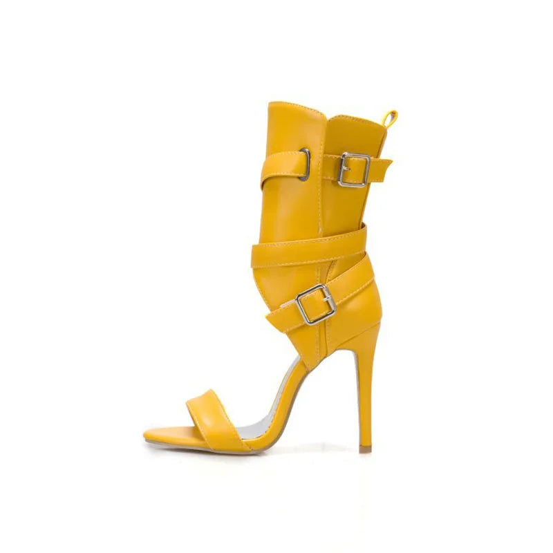 High Heels Sandals for Women Summer New 2025 High Top Women's Shoes Roman Ankle Boots Female Pumps Sandalias Mujer WSH5315