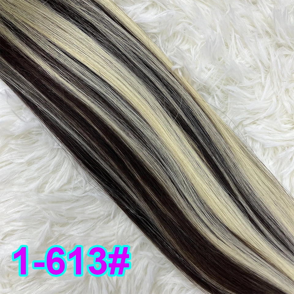 nano rings hair extension real human hair Invisible Mini Silicone Beads Black Brown Blonde Microlink 100% human Hair Extensions