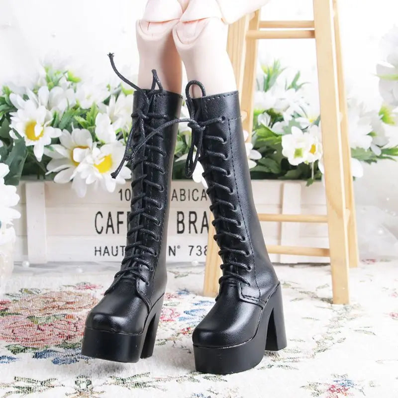 Fashion 60cm Doll's Shoes for 1/3 Bjd Doll Sneakers Long Boots Leather Shoes, High Heels Diy Girl Toys Dress Up Doll Accessories