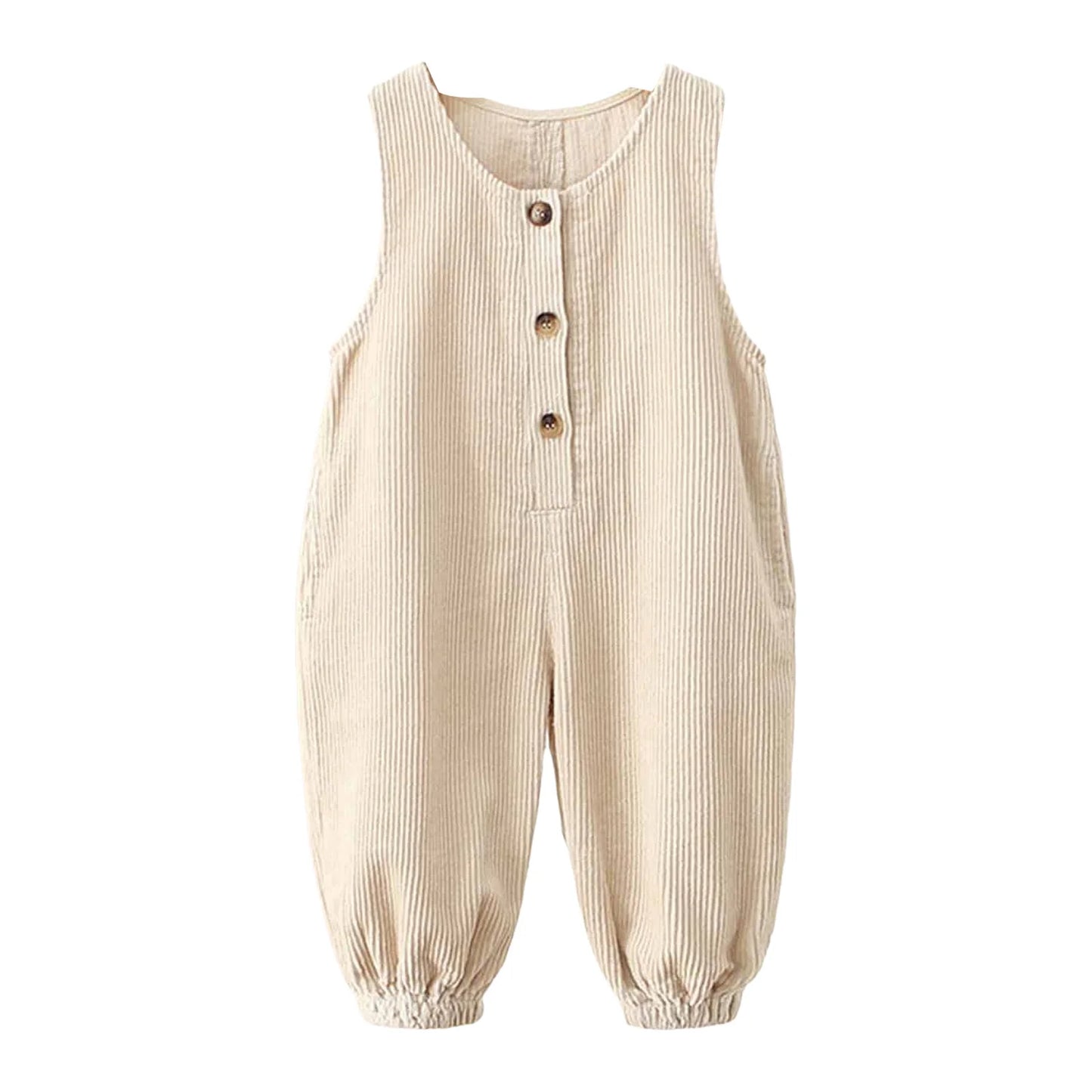 Kids Fashion Casual Rompers Corduroy Suspender Pants Sleeveless Overalls Daily School Home Birthday Party Photography Costume