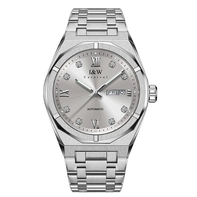 Montre Homme Luxury Brand IW CARNIVAL Mens Watches Sapphire Calendar Luminous 5bar Japan MIYOTA Movement Automatic Watch for Men
