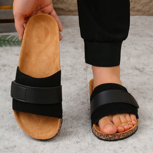 Men's One-Strap Sandals: Waterproof, Anti-Slip, Thick-Soled, Wear-Resistant, Soft-Soled, Comfortable, Everyday Slip-On Sandals.