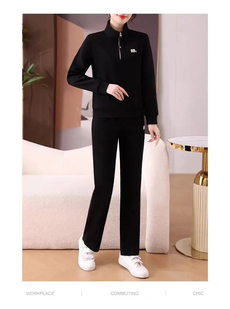 2025 Spring and Autumn New Women's Casual Sports Fashionable Young and Beautiful Two-Piece Set