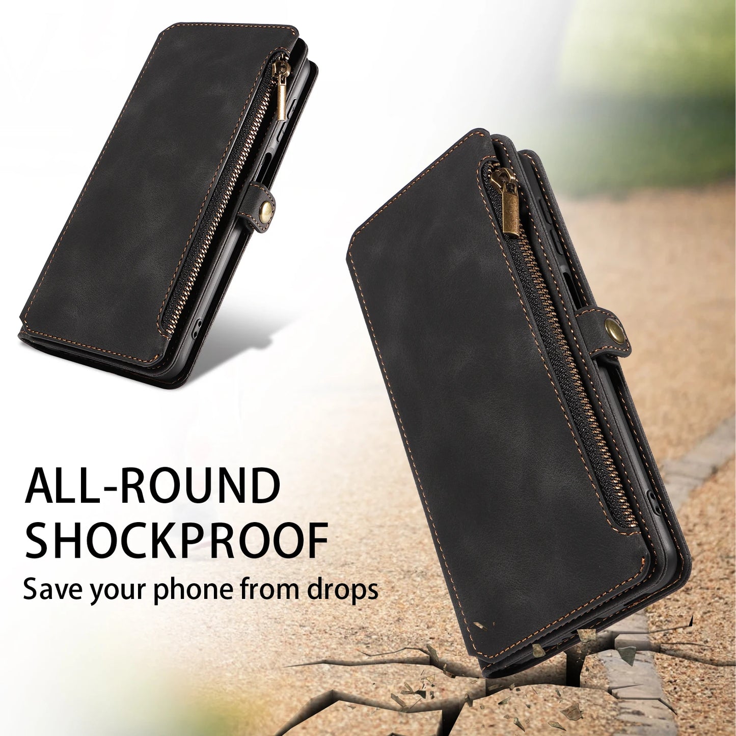 For Xiaomi Redmi Note 15 14 13 15C Poco X7 Pro F5 12 13C 14C 13T 15T Plus 5g Cases 4g Leather Wallet Card Holder Flip Phone Bags