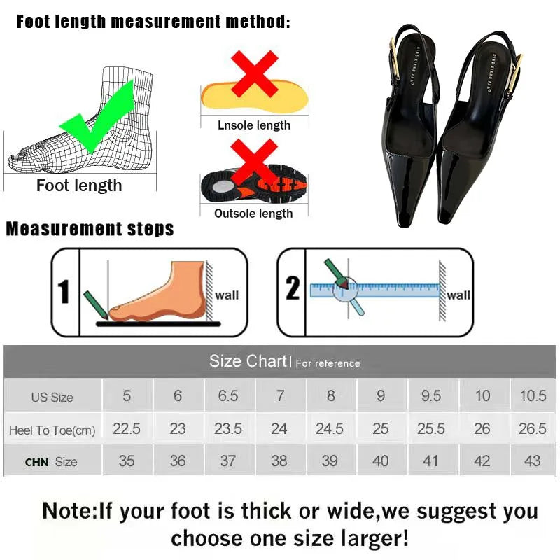 Women Shoes Pumps Sandals Spring Fashion Pointed Toe Slingbacks Female Footwear Summer Ladies Shallow Shoes High Heels