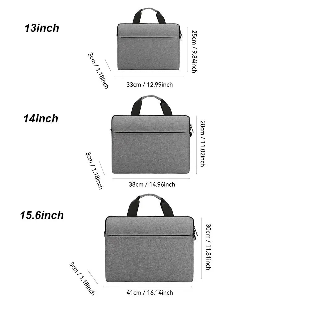 Universal Shockproof Laptop Sleeve Case Large Capacity Ultra Thin Shoulder Bag Business Fashion Laptop Handbag