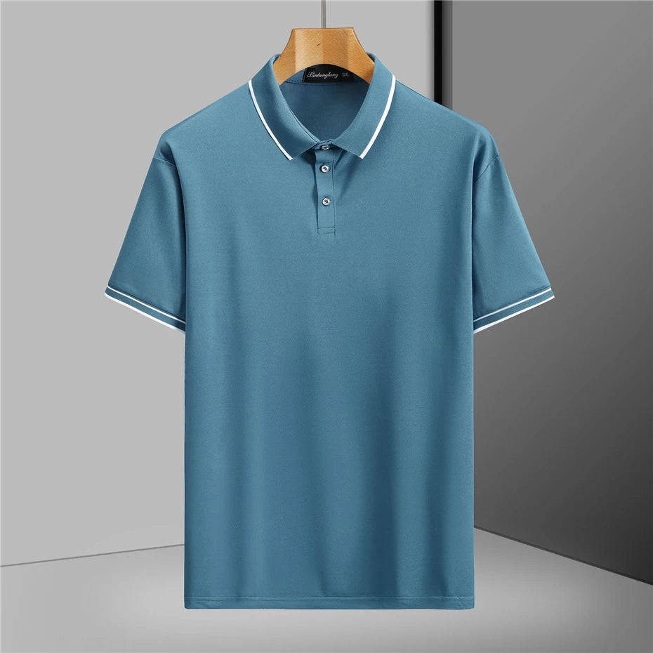 13XL Plus Size Polo Shirt Summer Short Sleeve Polo Shirts Men Fashion Casual Breathable Shirts Male Summer Tops 12XL 13XL