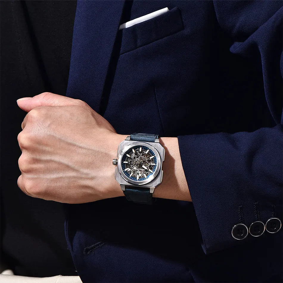 PAGANI DESIGN New Hollowed Men Mechanical Watch Top Brand Sapphire Glass Clock Classic Luxury Waterproof Automatic Men's Watches