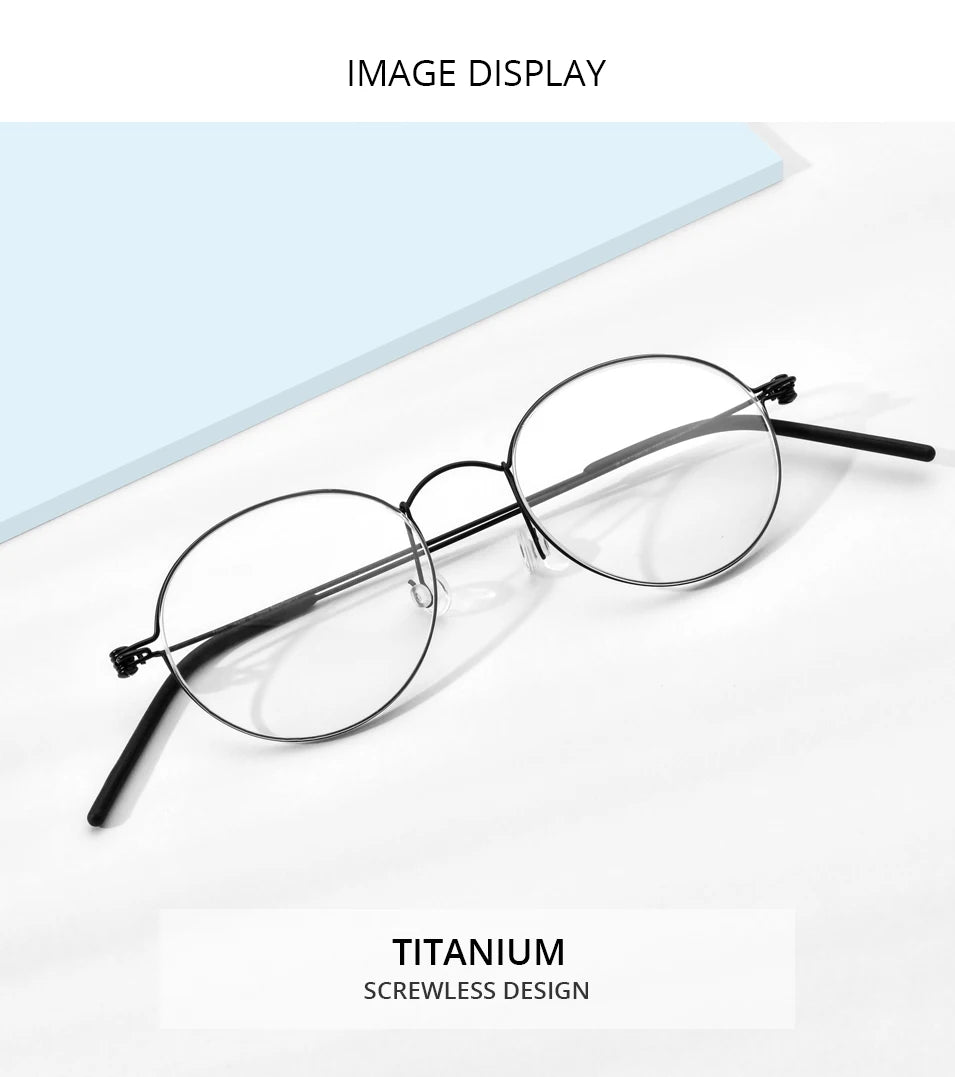 FONEX B Titanium Glasses Frame Women Brand Design Eyeglasses Men Korean Denmark Ultralight-Weight Morten Screwless Eyewear 7510 BAZAARHUBO