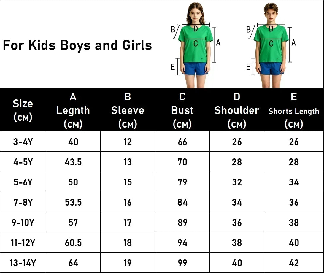 Boys 2Pcs Summer Outfit Short Sleeve T-Shirt + Shorts Set Black White Casual Sportswear Kids Streetwear Tracksuit