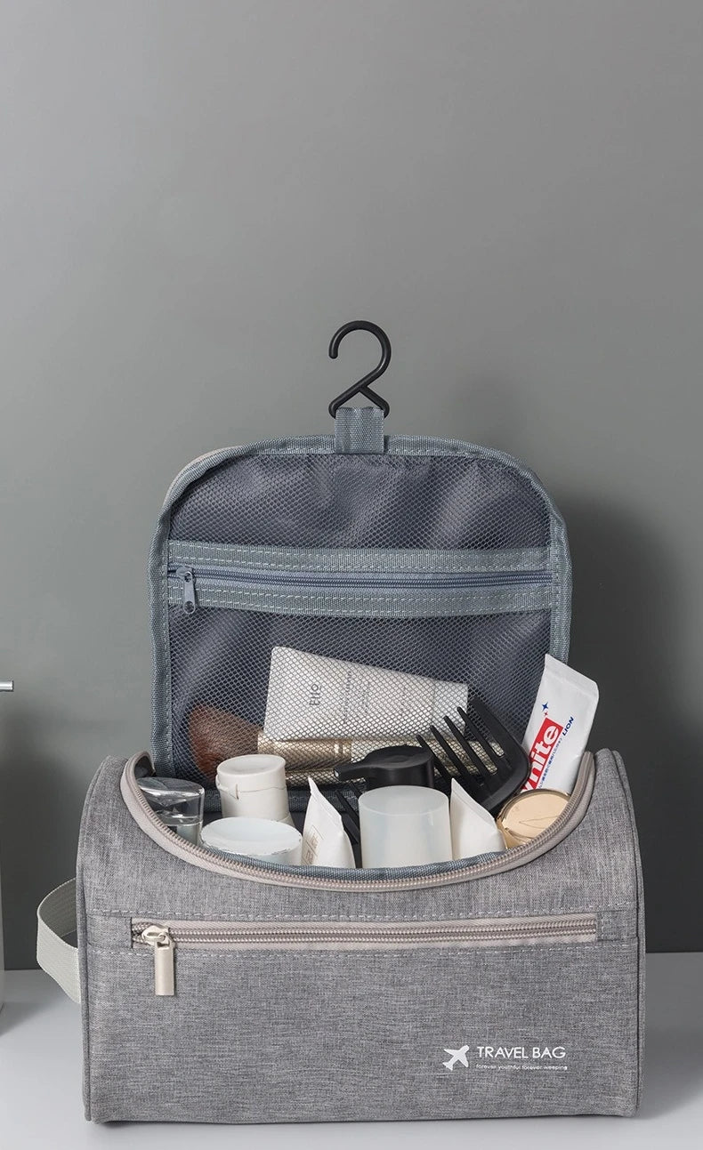 Portable Travel Toiletry Bag Large Capacity Folding Storage Bag Hook Multifunctional Storage Bag Sub