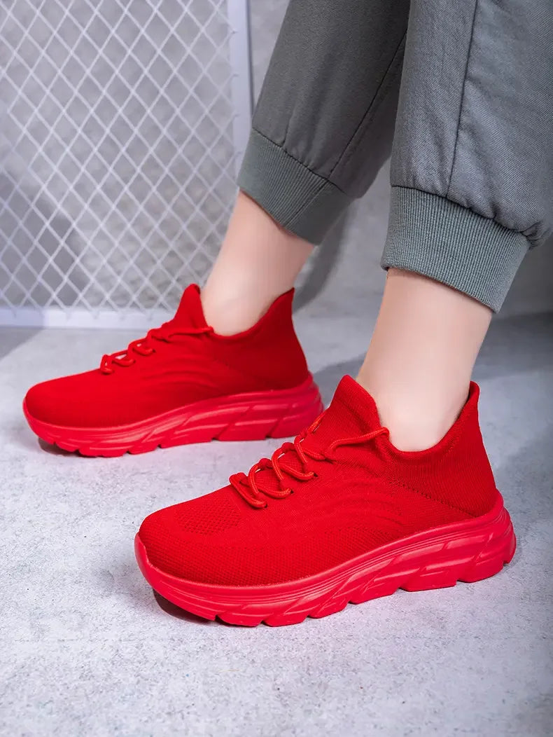 Men's Gray Running Shoes - Breathable Mesh Lace Cushioned Flat Boots Lightweight Sports Training Shoes Casual Style Design Shoes