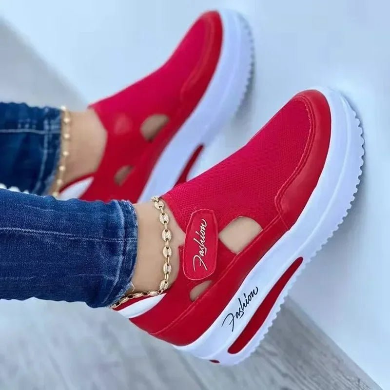 Shoes Womens Sneakers Female Casual Shoes 2025 Summer New Breathable Mesh Ladies Sport Shoes Vulcanized Women Platform Sandals