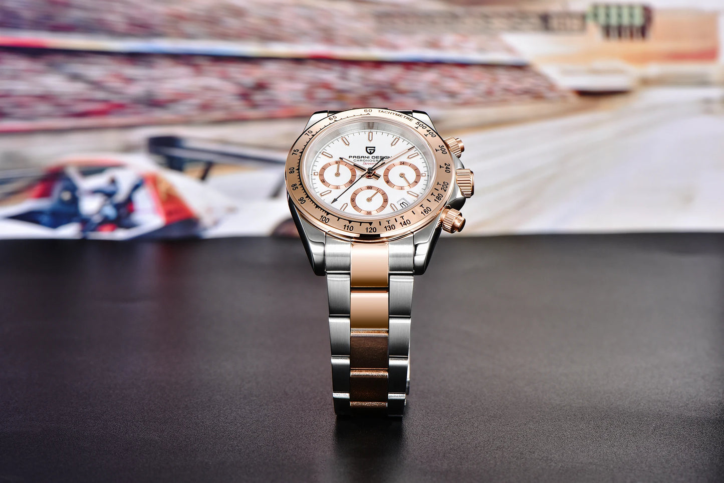 2026 New PAGANI DESIGN Rose Gold Chronograph Men's Watches Luxury Quartz Watch For Men Automatic Date Stainless steel Wristwatch