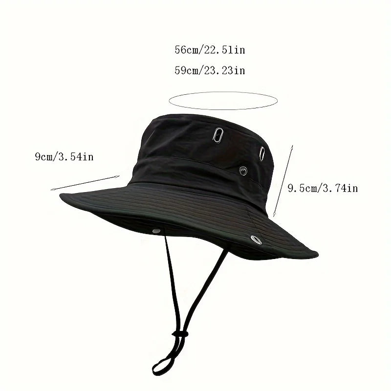 New Fisherman's Hat Fashionable and Versatile Sunscreen Mountaineering Hat Adjustable Breathable Waterproof Outdoor Camping Hat BAZAARHUBO