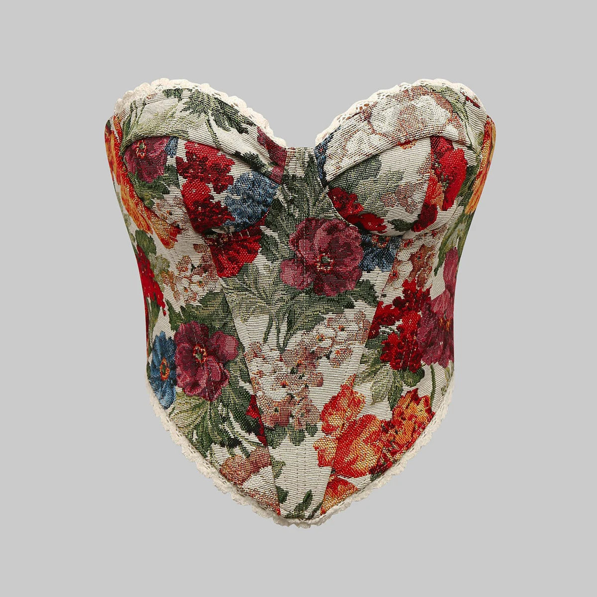 Sexy Club Wear V Neck Printed Strappy Sleeveless Vest Woman,Y2K Retro Slim Crop Top Street Style Bare Shoulder Fishbone Corset