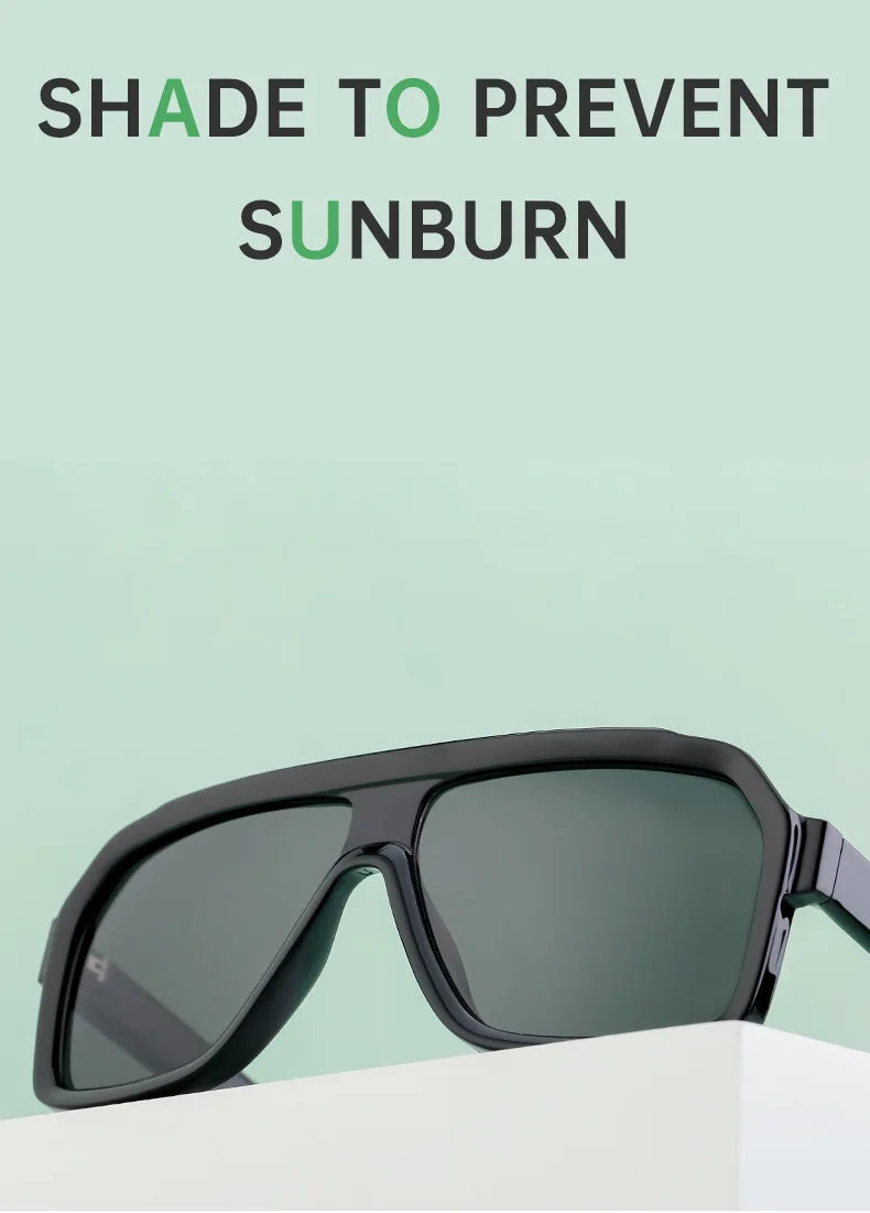 Retro Pilot Men Sunglasses Fashion Clear Gradient Shades UV400 Women Luxury Square Sun Glasses BAZAARHUBO